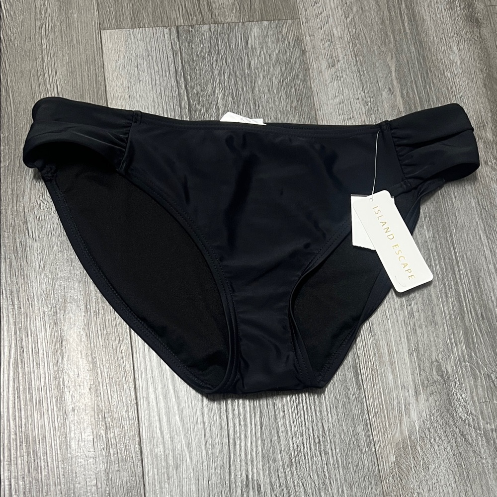 Island Escape swim suit bottom / Black / size 10 ( M)